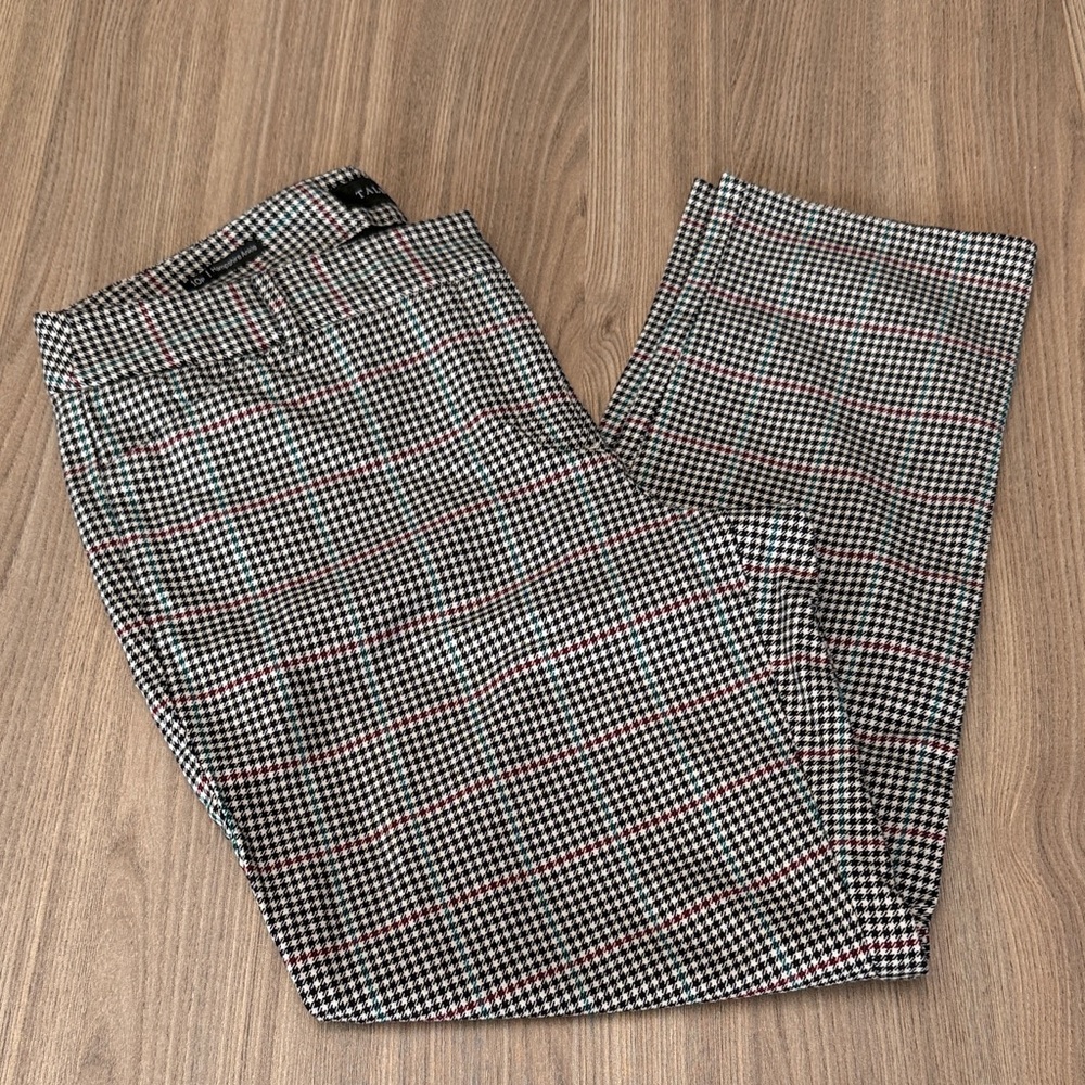 Talbots Hampshire Ankle Houndstooth Pant Size 10 Petite 10P